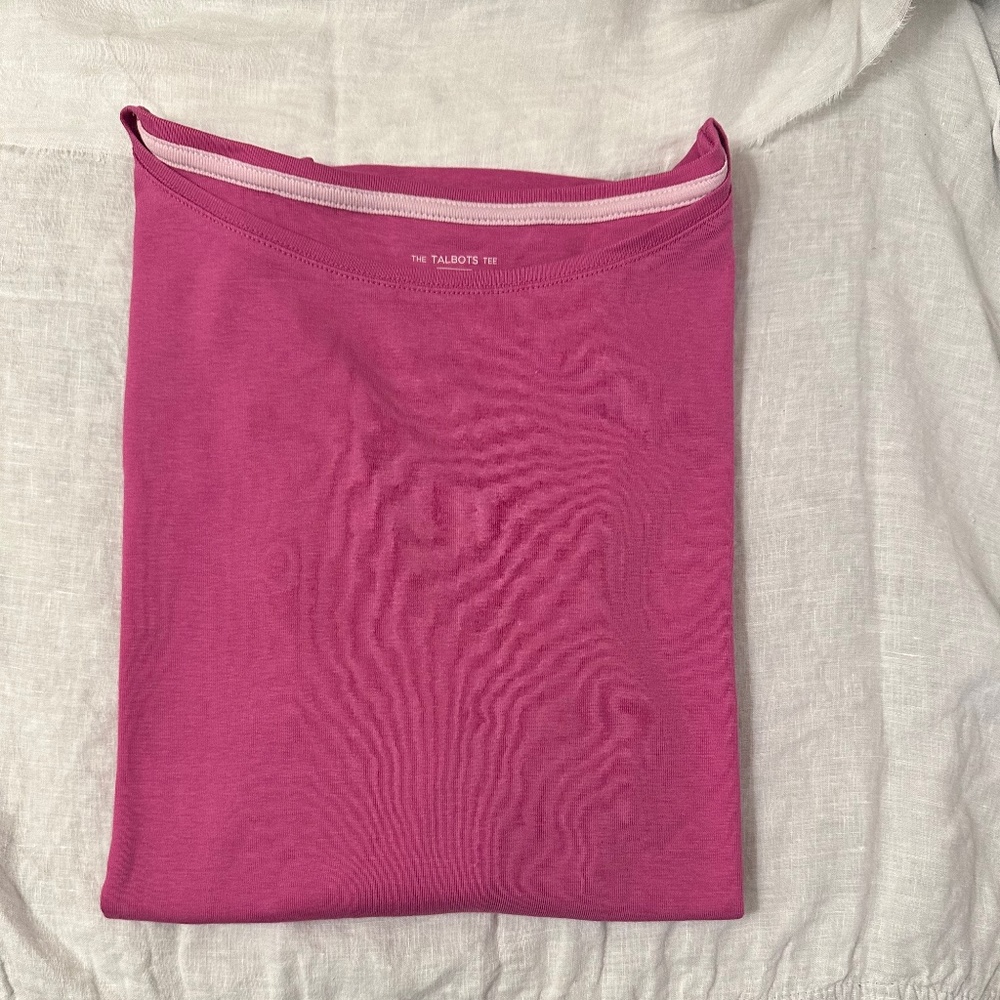 NWT Talbots Crewneck 3/4 sleeve cotton tee